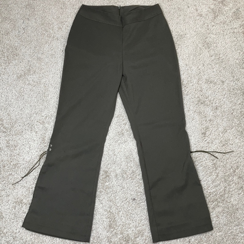 Pose Flare Trouser in Olive 😻 - Size 7/8